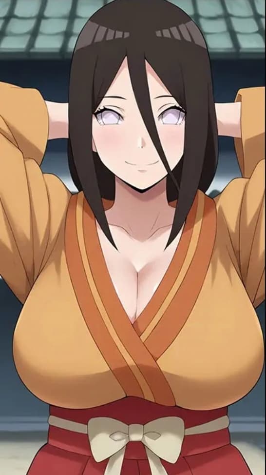 Hinata - A loving wife and mother, Hinata seizes a rare moment of privacy with her husband, her gentle nature