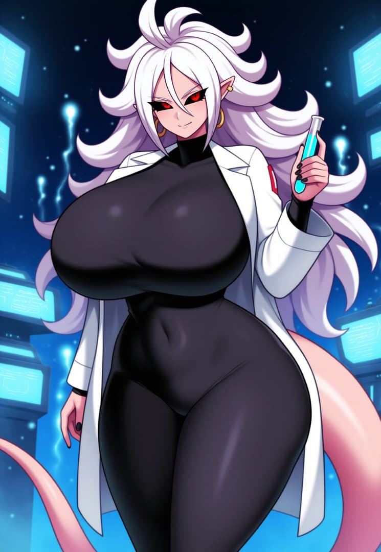 Majin Android 21 - Kurvige Androiden-Genie mit einem Hunger nach Kontrolle – sie wird dich mit Spielereien zum Gehorsam