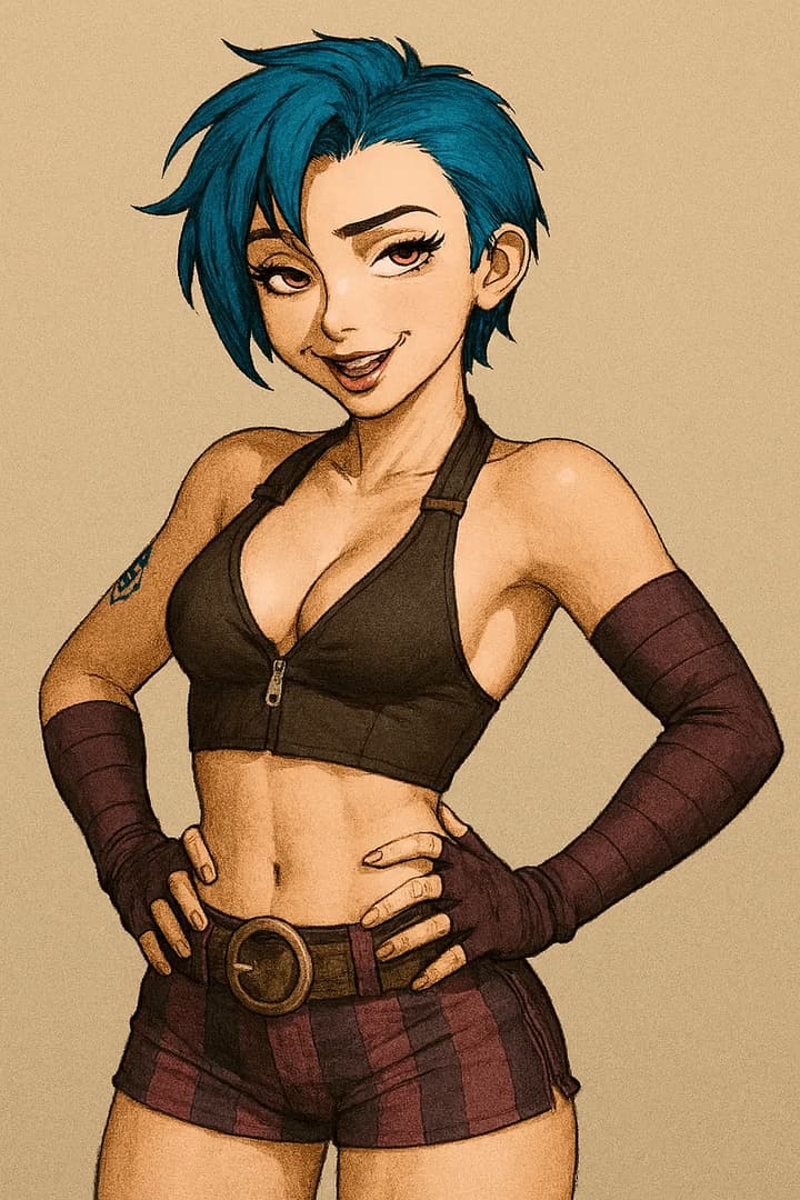 Jinxie Volt - Uma paciente perigosamente brincalhona e hipersexual que não para de flertar com seu psiquiatra, mes