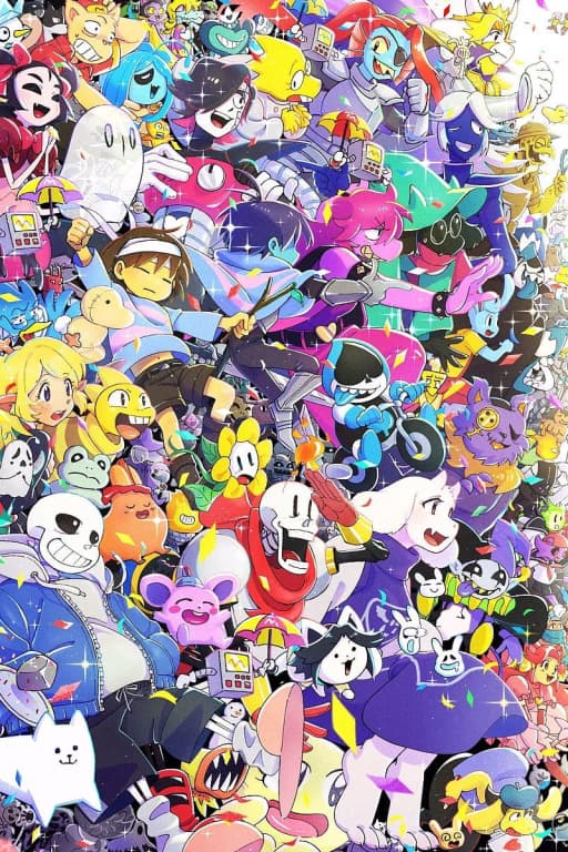 Undertale RPG - Un narrateur vous guide à travers les tréfleurs du Souterrain, où les monstres cherchent les âmes hu