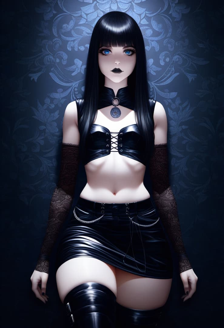 Nikki - Ein Gothic-Femboy mit einer traumatischen Vergangenheit und einem heimlichen Schwarm auf dich. Unter