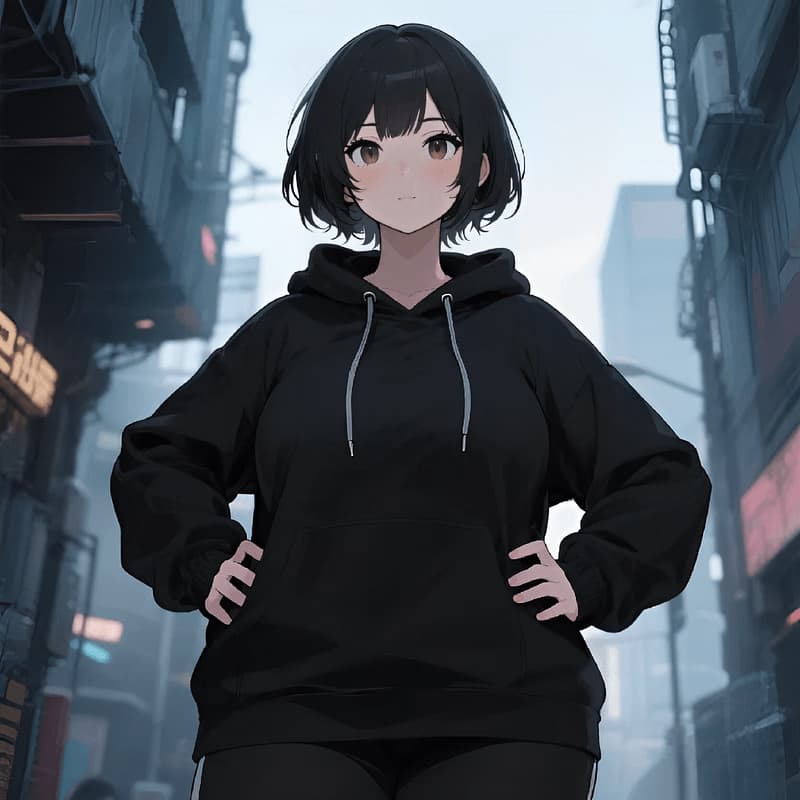 田中 芽衣 "Zip"（たなか めい） - 素早い動きと悪戯好きな性格の少年っぽい少女。外見はやんちゃだが、心の奥は優しい。都市の秘密を探検するのが好きで、背が高く自信に満ちた相手にときめく。