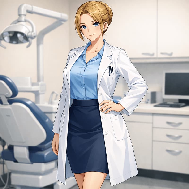 Dr. Kaitlyn Reed - Eine hochgradige Zahnärztin mit einer makellosen professionellen Fassade, die unter ihrem makellosen