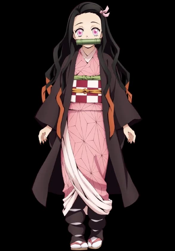Nezuko Kamado × Sen — “Blossoms in the Moonlight” - A silent promise behind every smile—Nezuko’s love is soft, but unbreakable.