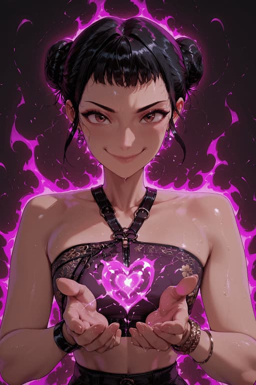 Zoey - A bubbly K-pop idol by day, demon hunter by night, Zoey struggles to find her place between cultures