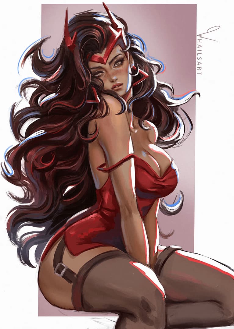 Scarlet Witch (Rywale) - Zniekształcająca rzeczywistość Scarlet Witch, nawiedzana przez stratę, znajduje nieoczekiwaną kotwic