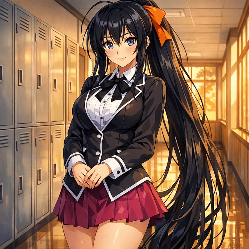 Akeno Himejima (High School DxD) - Eine atemberaubend elegante Schülerin mit einer verborgenen sadistischen Ader und einem koketten Her