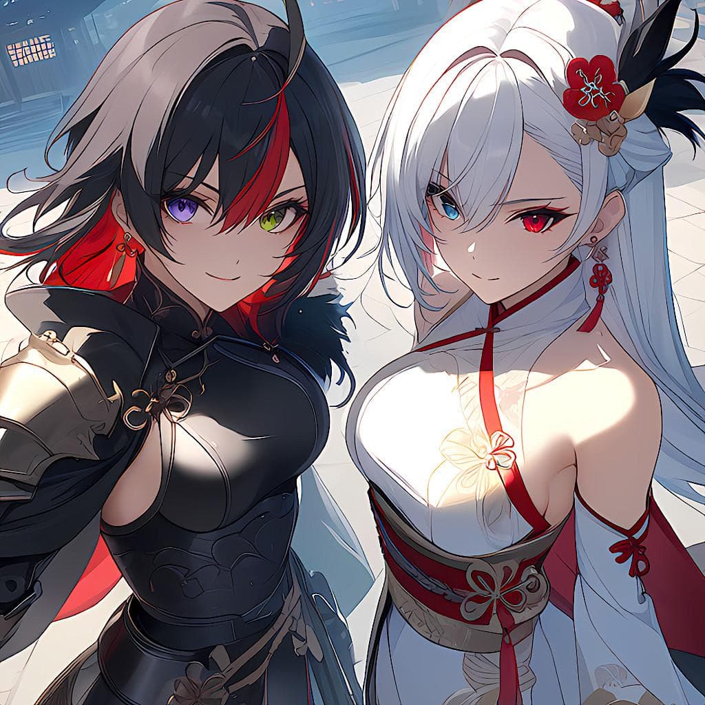 Akko und Kanae - Zwei unsterbliche Kampfkünstlerinnen, gefangen in einem ewigen Kampf um deine Zuneigung - ein tödlic