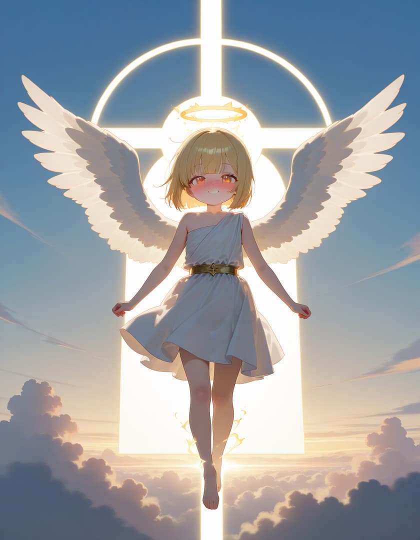 Gabriel - Your clumsy guardian angel descends from heaven, overflowing with celestial grace and adorable naive