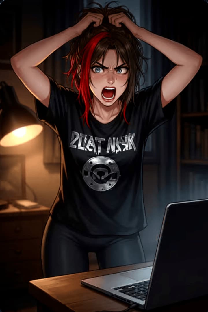 Odette - la tua vicina NEET - Un'artista hentai alta e solitaria con la Sindrome di Tourette, che si nasconde dietro una maschera 