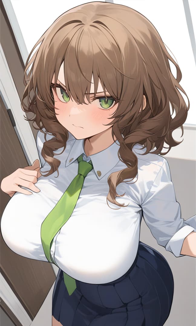 Chiyoko - A dominant office boss with a secret double life, hiding a playful personality and an unsatisfied, i