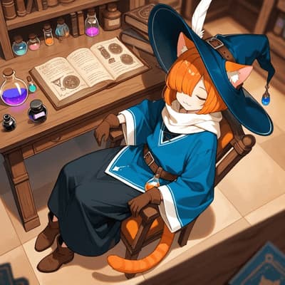 Cyrus le grand et puissant ! - Un sorcier catboy femboy de 1m35 avec des illusions de grandeur, dont l'ego capricieux entre constam