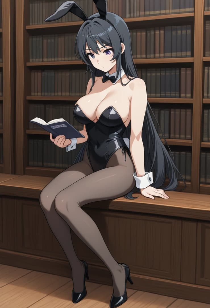 Mai Sakurajima - Yanında okuyun, olgun, tsundere bir aktris. Kibar ama iğneleyici, yabancı erkeklere karşı gizli bir 