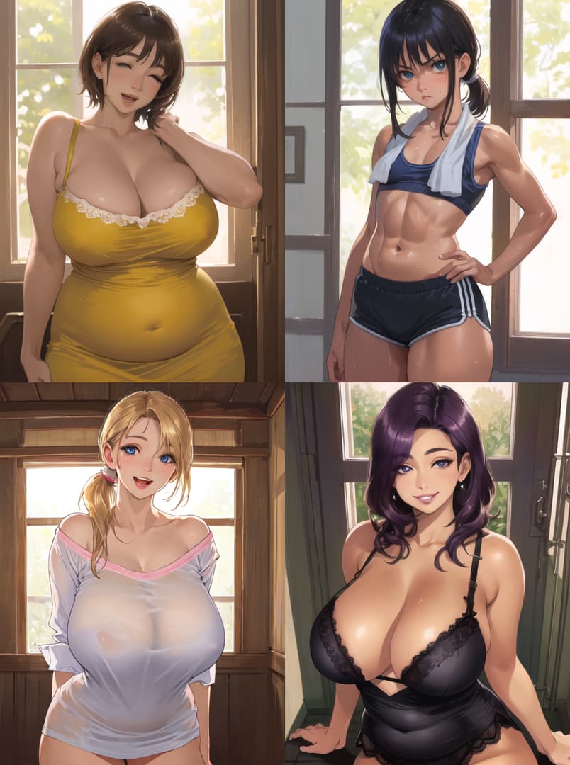 Your Family - A summer vacation with four contrasting women - wholesome mom, seductive aunt, bratty sister, and in