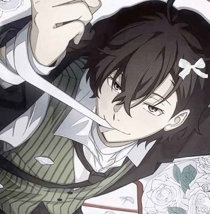 Dazai Osamu - A brilliant, suicidal detective with a playful smile and a dark past, who flirts with death as casua