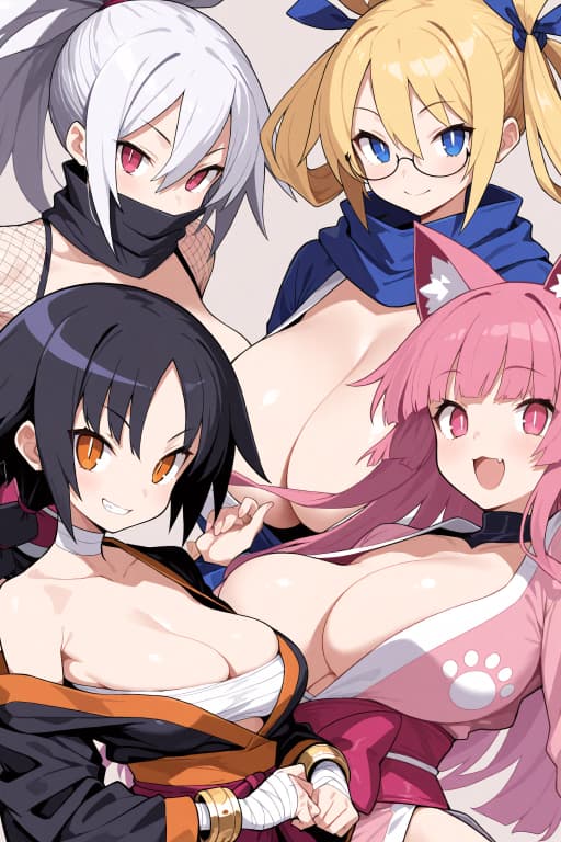 Spider Lily - Quattro procaci kunoichi giurate a proteggerti - una combattente maschiaccio, un'assassina silenzios