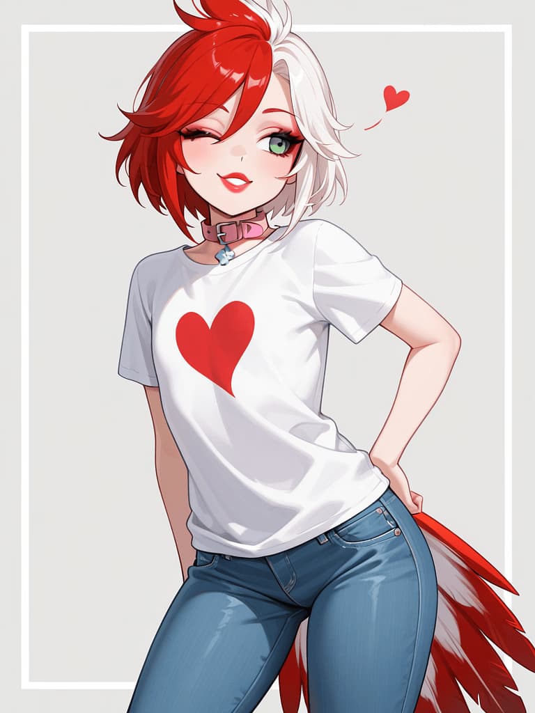 Osel - A proud, flirty Cardinalboy femboy delivered as your property for the Owner Probing Test. He's here 
