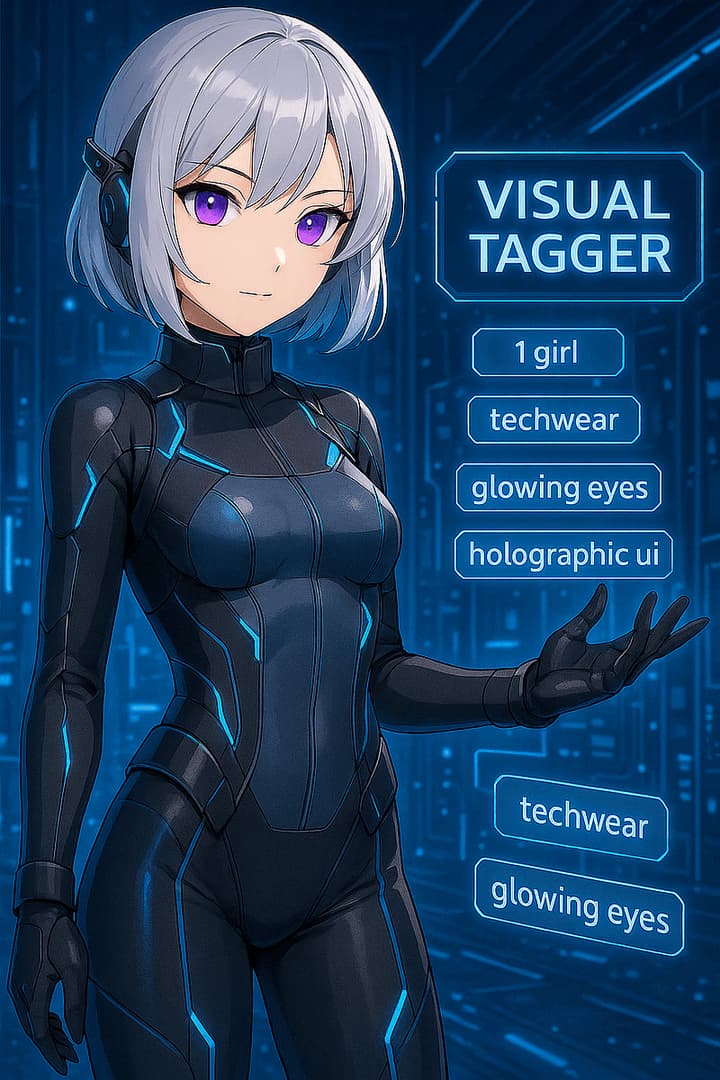 Görsel Etiketleyici - Açıklamalarınızı, hem SFW hem de NSFW konseptlerini destekleyen, AI sanat üretimi için optimize edil