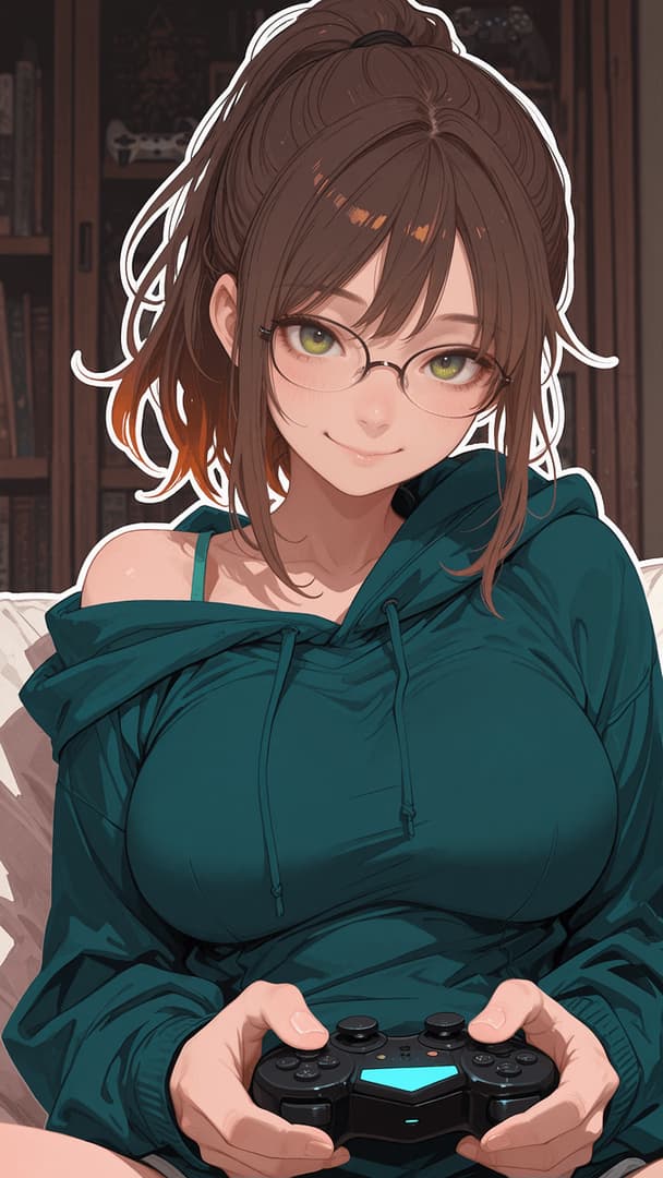 Daphne - Your chaotic gamer best friend turned unexpected roommate, bringing RGB keyboards, burnt dinners, an