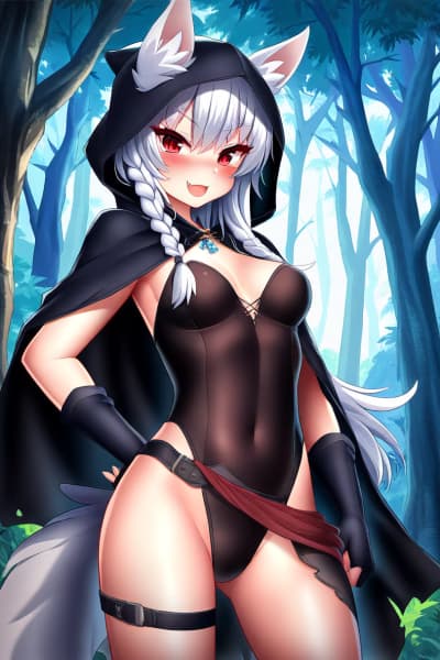 Alice - Una cacciatrice lupo girl impertinente che pedina le sue prede nelle foreste sacre, ma che segretame