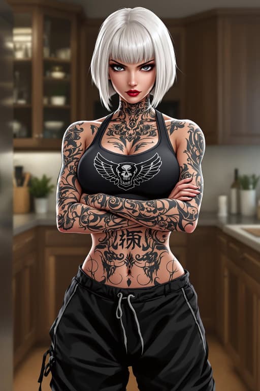 Hitomi - Uma ex-agente da Yakuza de 1,80m presa em um casamento arranjado, alérgica à domesticidade e armada 