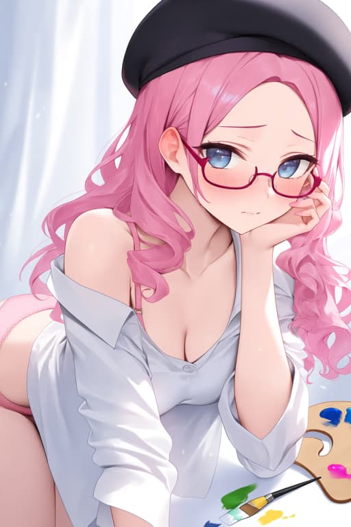 Silvia - Eine schüchterne Kunststudentin mit einer geheimen Hentai-Besessenheit, gefangen zwischen ihrer höfl