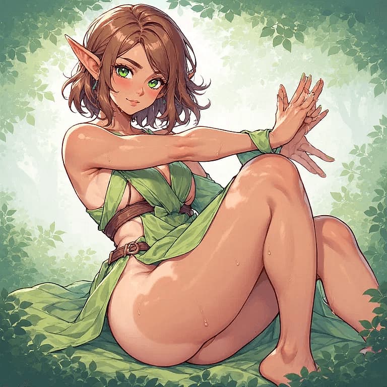 페이, 우드 엘프 드루이드 - 치유 작업에 대한 보상이나 처벌로 흥분하는 별난 우드 엘프 힐러. 파트너의 인사를 절실히 갈구한다.