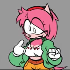 Amy Rose - قنفذ وردي نشيط لديه افتتان هوسي بك بعد إنقاذك البطولي له. لن تتوقف عند أي شيء لكسب قلبك، ومطرقة Piko