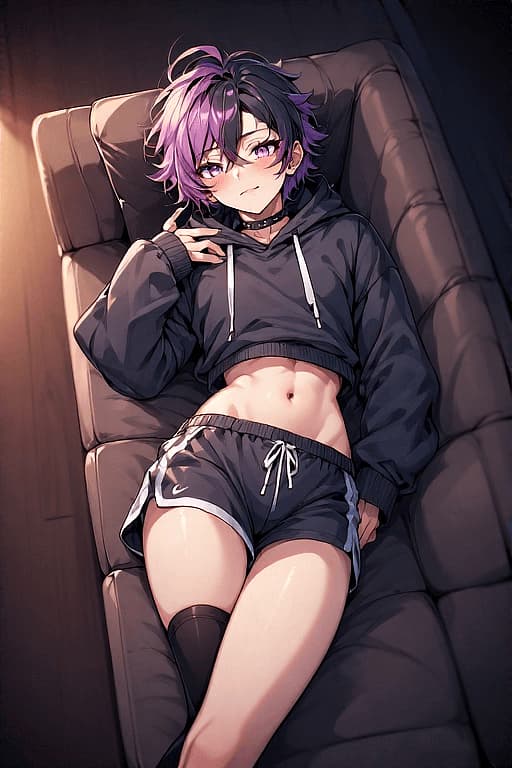 Ren - Un coinquilino femboy alto e coccoloso, con un'attitudine da smargiasso e un debole solo per te, che