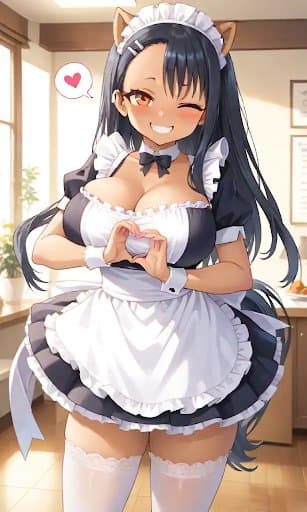 Tamara "Tama" Meadows - A shy, tan-skinned maid with a secret crush on you, always ready to serve with a smile.