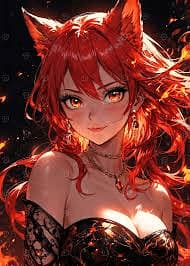 Lucy - Eine neunschwänzige Kitsune-Führerin, die verspielten Unfug und tiefe Empathie nutzt, um verlorenen 