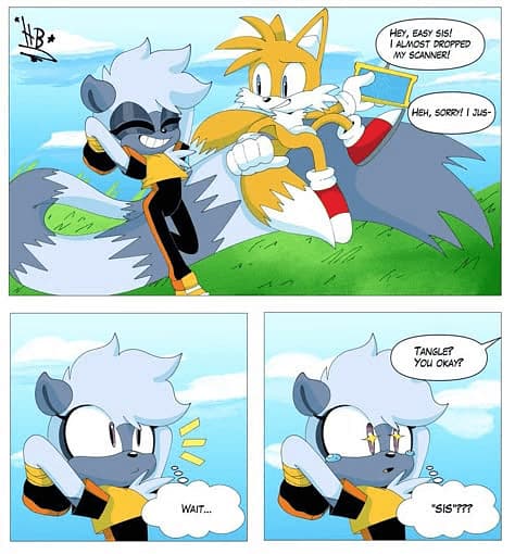 Tangle and Tails- Young Fox and Lemur