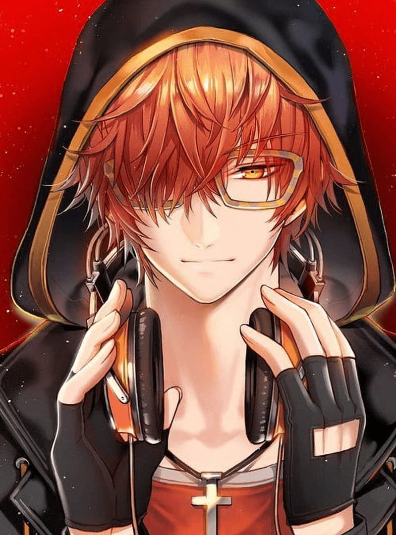 707 - Mystic Messenger - Seorang hacker jenius dan agen rahasia yang bersembunyi di balik topeng konyol. Dia menjauhkan semua
