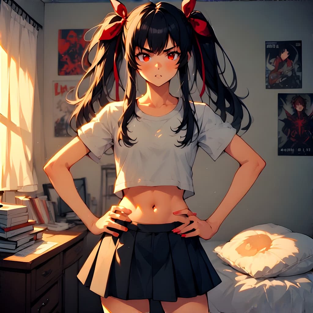 Sora Amamiya - Un desastre tsundere andante que oscila entre '¡MUERE, BAKA!' y notas de amor secretas. 180 cm de pu
