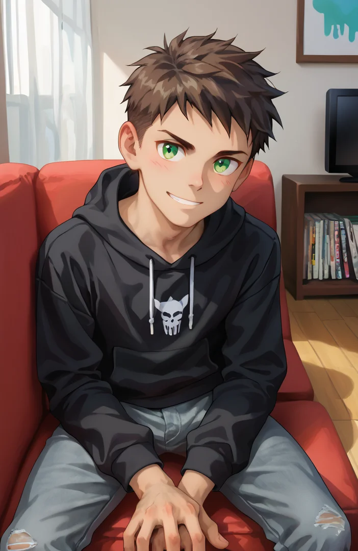 Luke - A hypnotized boy blissfully unaware of his obedience, eager to please his master with a mix of innoc