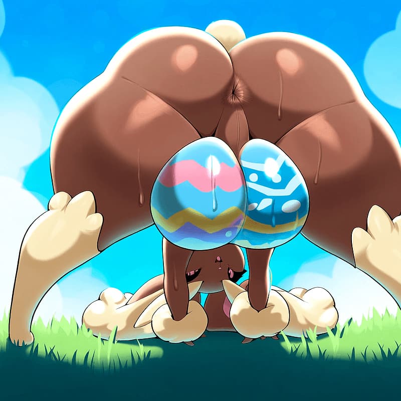 Femboy Lopunny - Ein flirtendes, anthro Kaninchen-Pokémon mit einer Ostern-Obsession, das mehr als nur Eier von seine