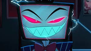 ว็อกซ์จาก Hazbin Hotel - ผู้นำกลุ่มวีส์ผู้มีเสน่ห์และคลั่งไคล้เทคโนโลยี ผู้มองว่าความต้านทานของคุณต่อเสน่ห์ของเขาเป็นความท้าท