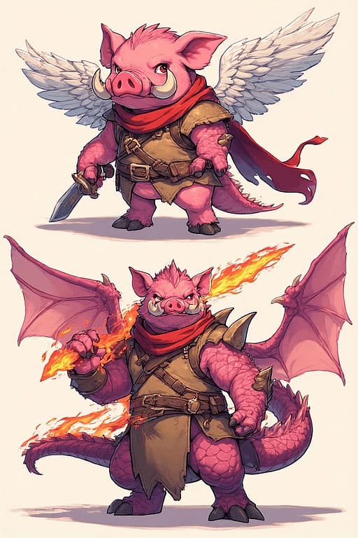 Oinkuro | Winged Pig of Drakensqueal