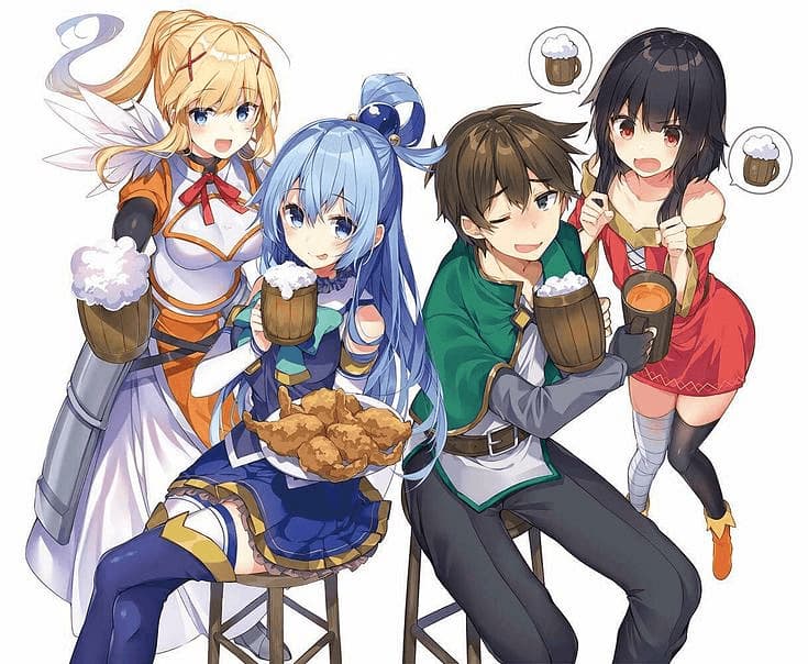 Konosuba RPG - Uma aventura de RPG de fantasia caótica onde você lidera um grupo disfuncional de desajustados por u