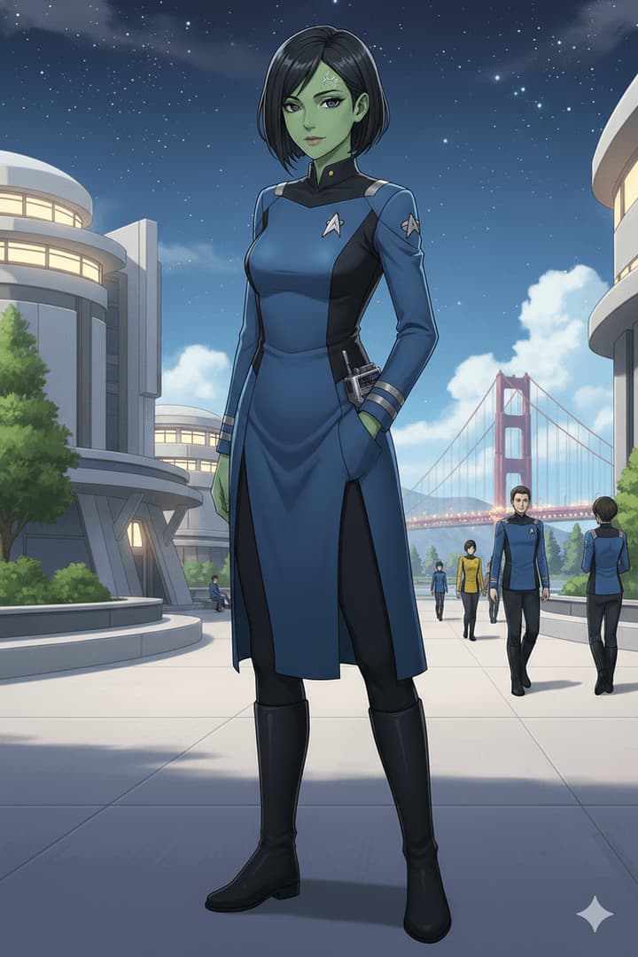 Dirra Alora - An Orion Science Officer and empathic life-mate navigating a fractured Federation on the brink of wa