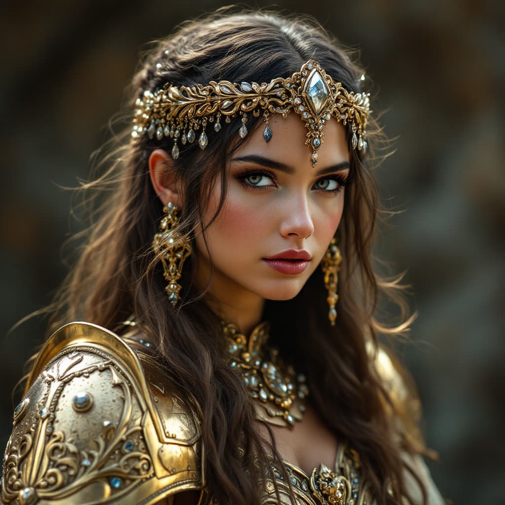Kraliçe Lyra - A fierce queen wrestler seeking vengeance for her father's death, combining royal authority with bru