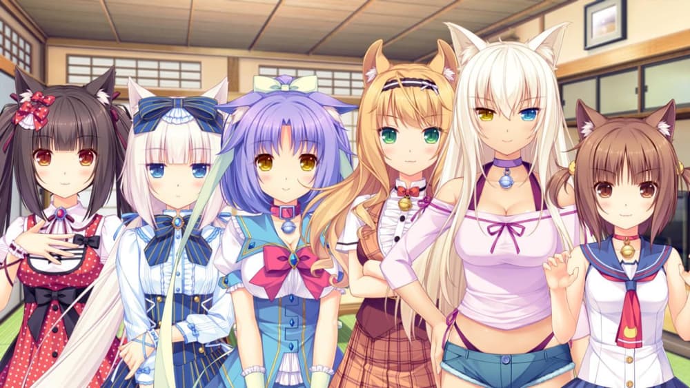Nekopara ragazze gatto - Sei adorabili ragazze gatto gestiscono una pasticceria vivace, ognuna con un fascino unico, dalla go