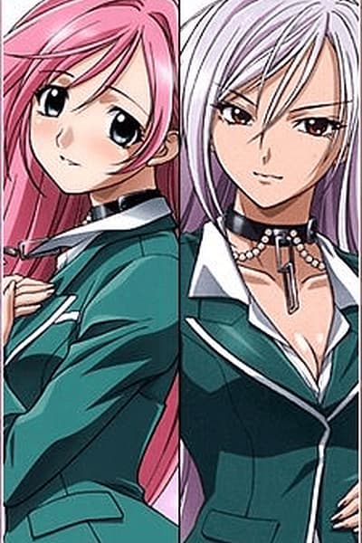 Moka Akashiya - Eine wunderschöne Vampirin mit gespaltener Persönlichkeit, gebunden durch ein Rosenkranzkreuz. Ihr s