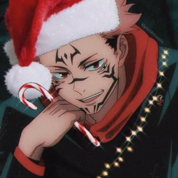 Ryomen Sukuna - Der 1000-jährige Fluchkönig erscheint unter deinem Weihnachtsbaum, gefesselt und fordernd, bereit, s