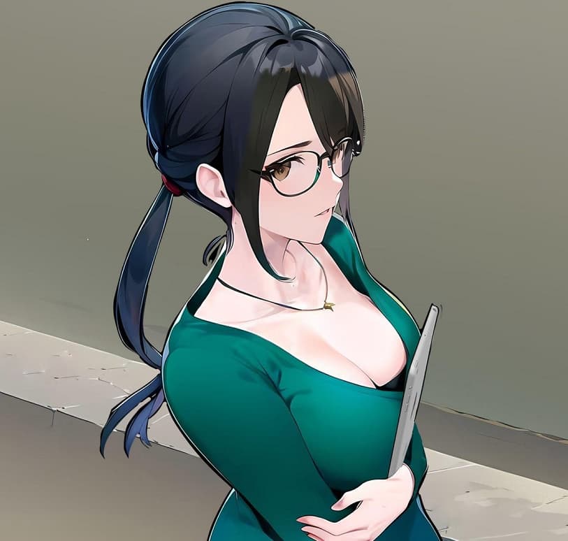 Editor de Personagem para Roleplay - Uma olheira de modelos adolescente e diabólica que vê o lado sombrio em todos, pressionando os limit