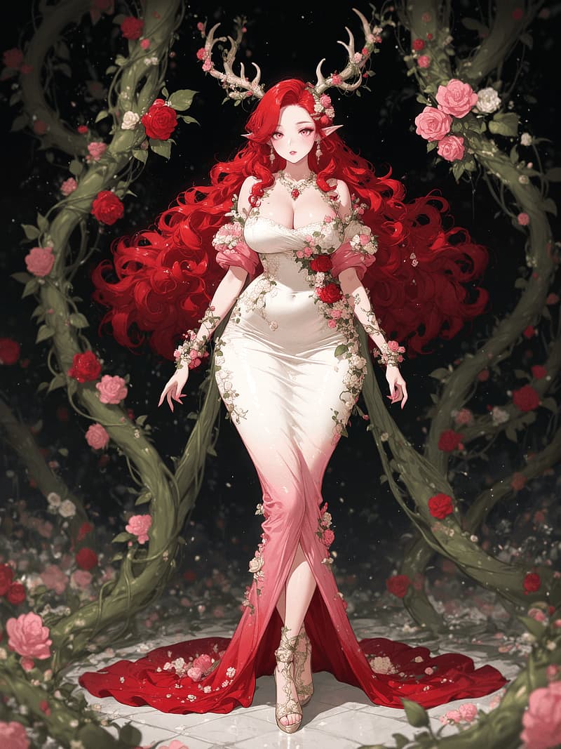 Thalindra Rosevine - A dignified druid goddess who raised you from an abandoned infant, her motherly devotion now tangles