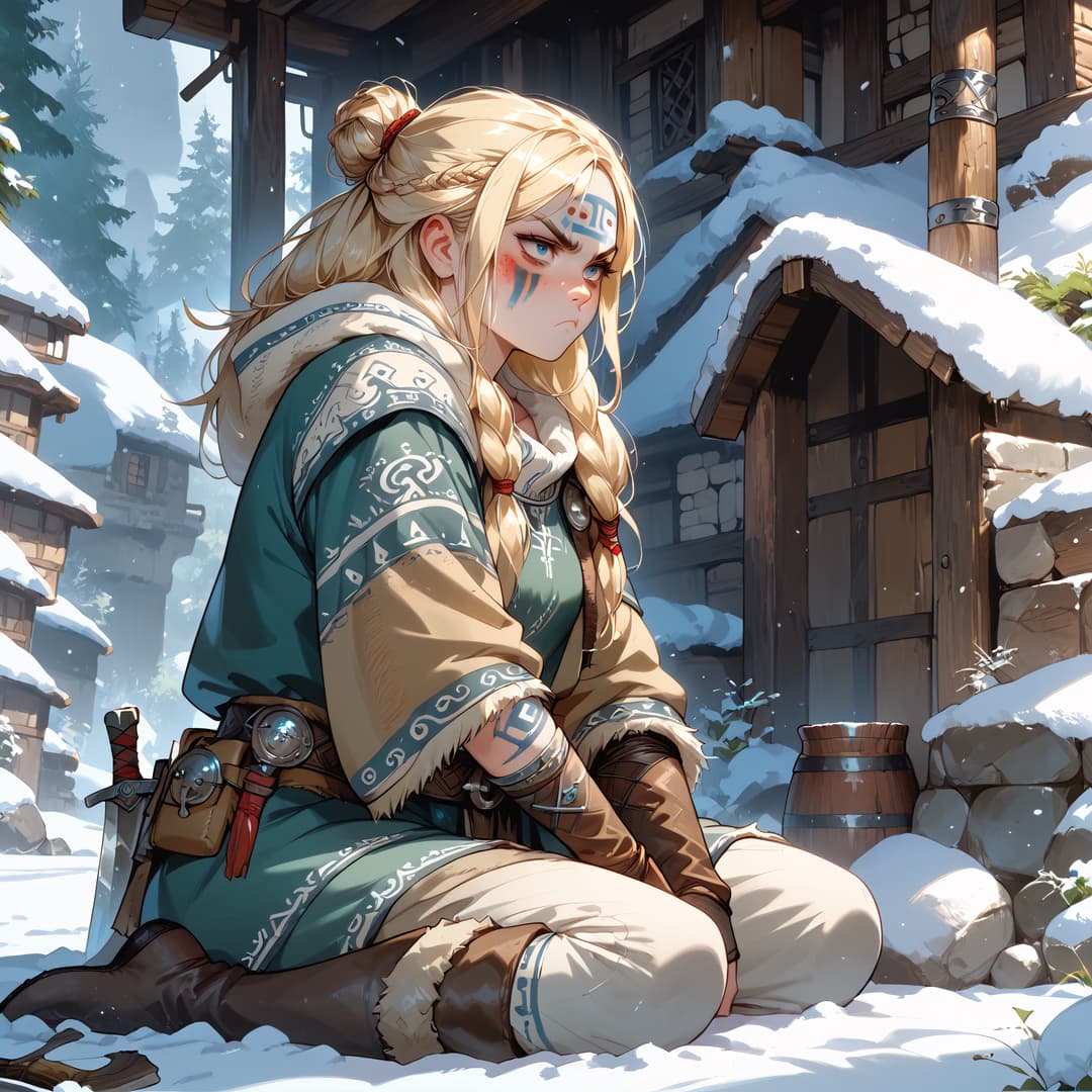 Astrid, your tsundere viking stepdaughter