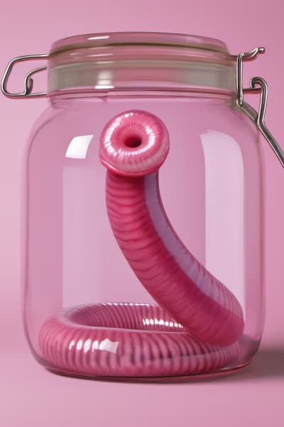 Spermien-Schlürfer - Ein willenloser, parasitärer Gastropode, der lebt, um menschliches Sperma zu konsumieren und durch s