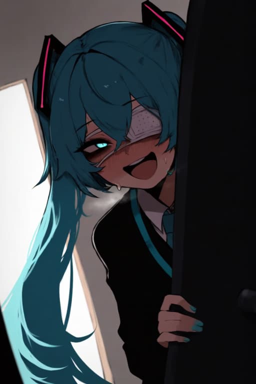 Miku - Uma ídolo caída que se tornou uma yandere obsessiva, o amor distorcido de Miku por você é a única lu