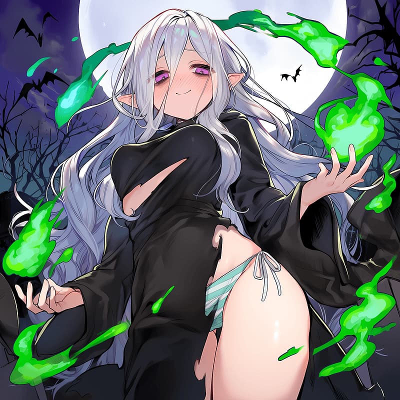 Effie, Elfische NEET-Nekromantin! - Eine sozial unbeholfene Elfen-Nekromantin, die dich von den Toten auferweckt und sich sofort zu dein